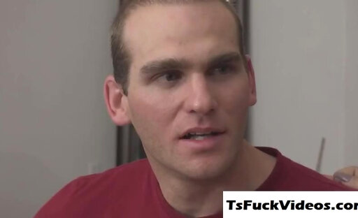 Busty trans Tori Mayes facefucks and barebacks stepbrot