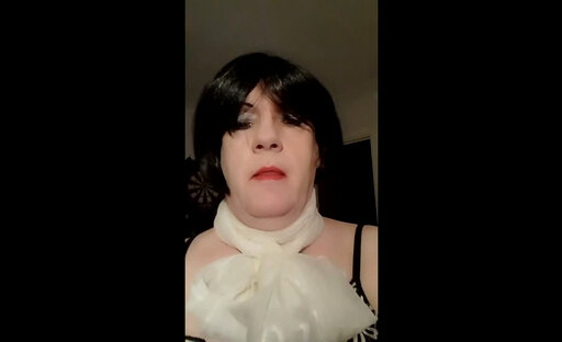 Long legged Mikaela in black