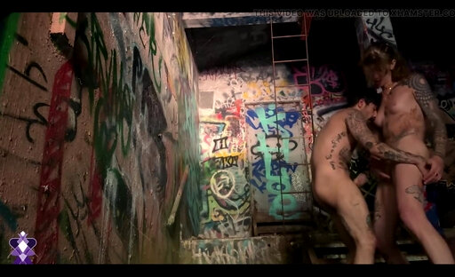 Trans Girl Public Fucking of a Trans Man in an Abandoned Powerplant