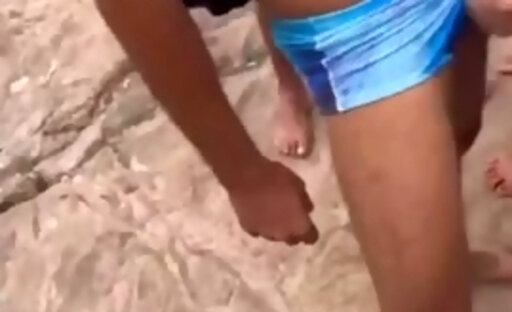 She Got Gangbanged At The Beach