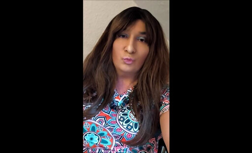 Crossdresser cums surprisingly powerful