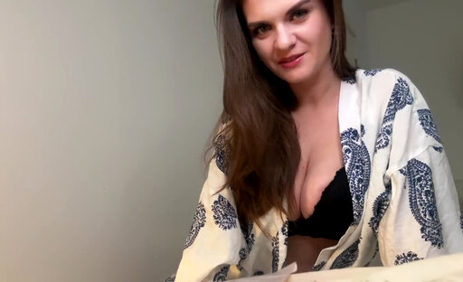 Stepmother was caught by her stepson in her bedroom while she cumming