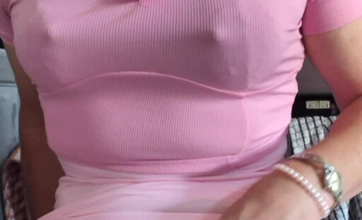 Smoking and showing my pantie bulge