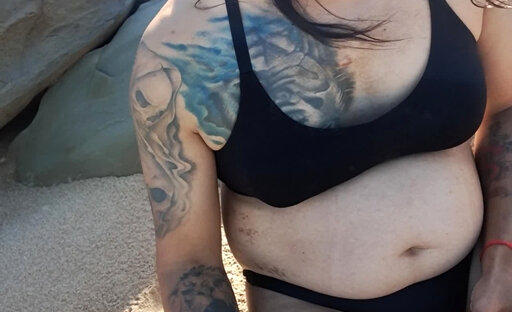 South African femboy flashing and playing at the beach