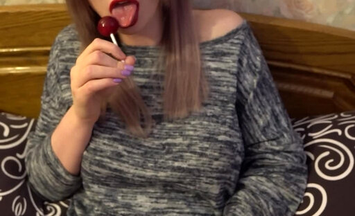 Playing with My Lolipop and My Cock