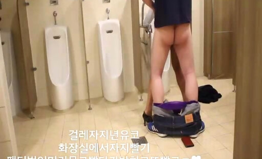 Asian sex in public toilet