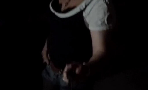 Sissy outside pussy and ass pluged and fuck dildo