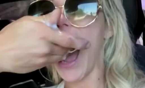 Aubrey Car Blowjob