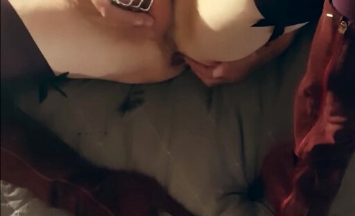 Daniela Lei red boots cumming in chastity