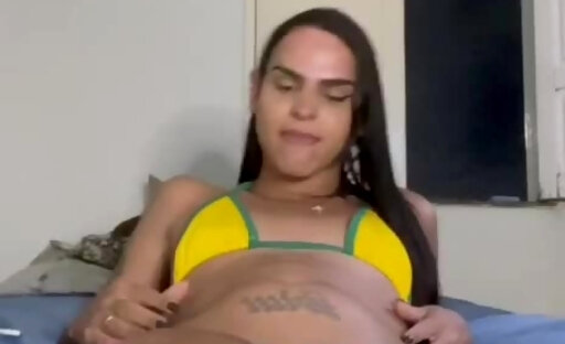 Hot Trans Babe Playing With Herself Until the End ??