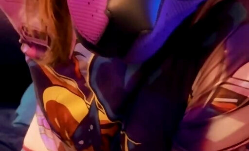 S1UTTRANSPUP - Cute nerdy Puppy eagerly sucks toy while riding another!