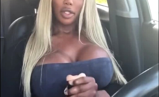 Hot cum in car
