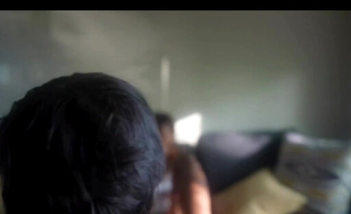 Ebony shemale face fucking her bf intensely