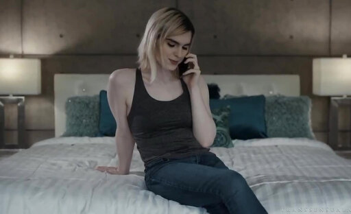 Her cock instantly gets hard as soon as she’s penetrated