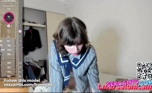 Naughty Femboy Cam Slut Jerks Large Dick to Explosive Cumshot