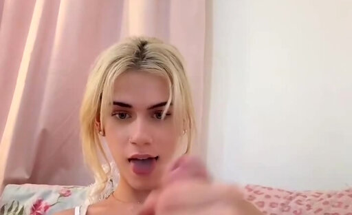 18+ TS Jerks off & cum on face @ 05:05