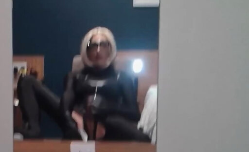 Quick sex doll mirror wank