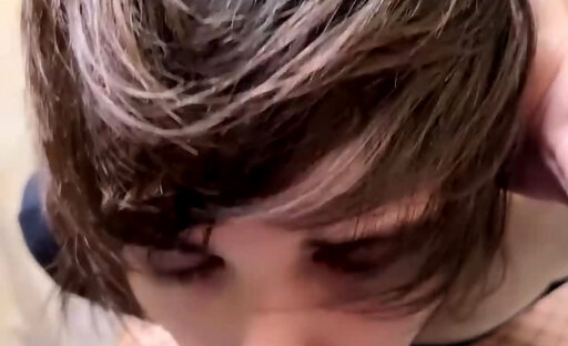 Cute Russian femboy sucks cock