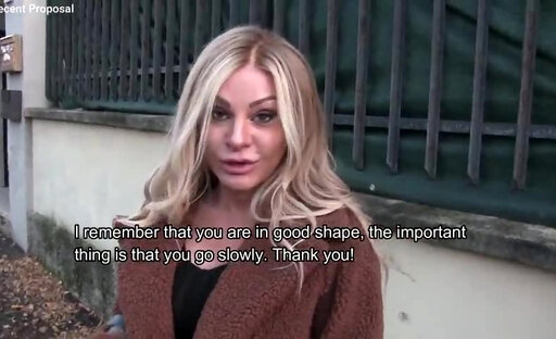 Exclusive - He accepts 1000 and gets his ass pounded by a hot Italian girl - English subtitles