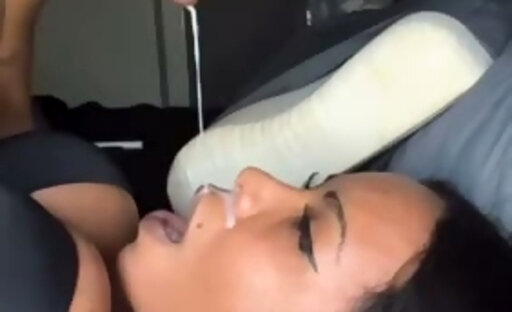 DELICIOUS BIG COCK SHEMALE CUMS IN MOUTH SLOW MOTION