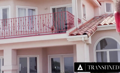 Pool Boy Came In Save His Shemale Boss