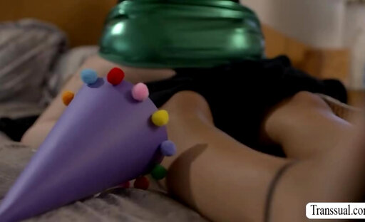 My clown roommate caught me masturbating