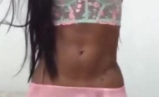 Ebony rolling her dong