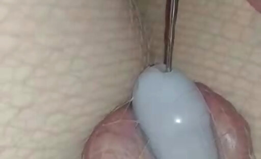 Sissy sounding caged clitty.