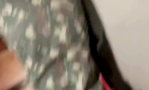 Sexy red lingeried shemale tears apart a military dude