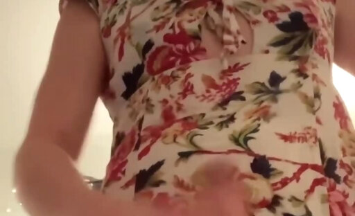 Making a Mess Under her Dress