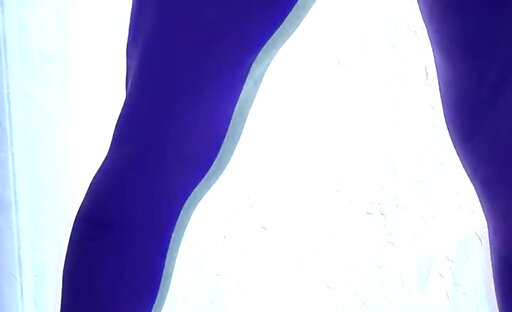 smoking Brazilian sissy slut seduction in platform heels & lingerie