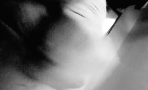 Tits out in ripped stockings - Long Phone 1 on 1 in B&W