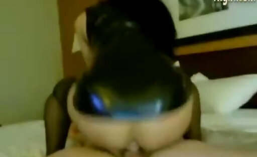 black stockings tgirl rides her boyfriends cock on webcam