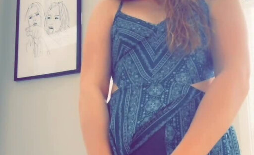 Cute & blonde - Quick cum on a table