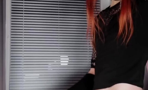 Redhead with Sex Toy