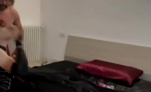 Master Trains His Sissy In Chastity He Uses Her Mouth And Her Liking Making Her A Real Whore Shemal