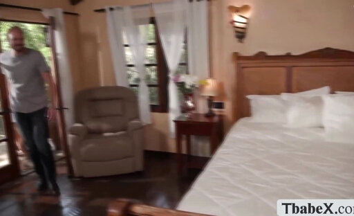 Asian TS Ember Fiera hitches ride and gets naughty