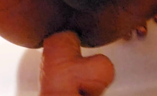 Riding my dildo  limp clitty and sissygasm