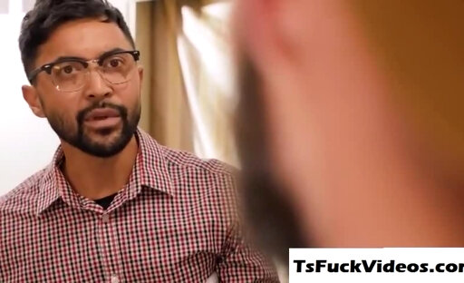 Busty tgirl Daisy Taylor asslicked and barebacked in a