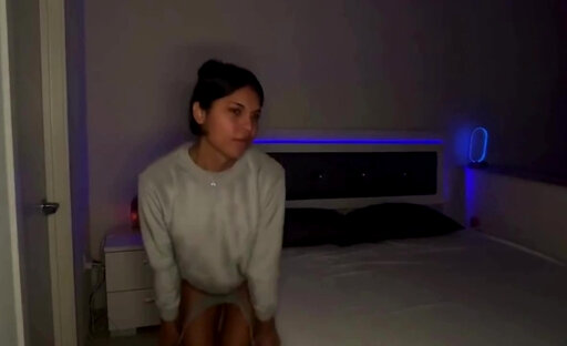 Chocolate shemale sucking cock before fucking