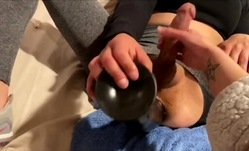 Wife Films Spun CD Husband PNP and Solo anal Stretch