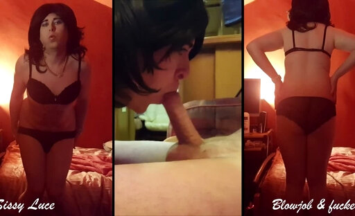Sissy Luce quick blowjob and fuck