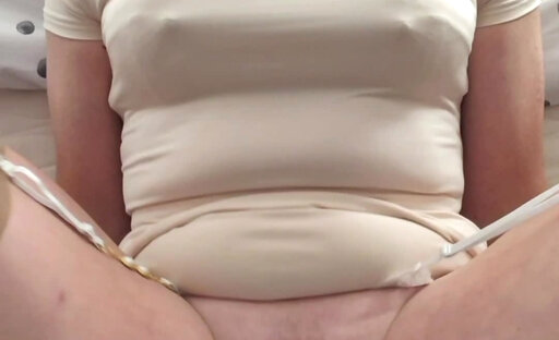 Holly riding a BBC dildo