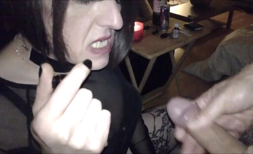 Beautiful Mature Sissy Sucks Daddy