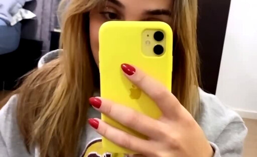 Licking Her Cum From the Mirror