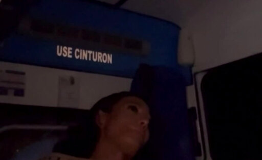 L@urasaenz receives a handjob in anbulance until cumshot