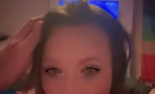 Sissy Lucy being a good girl and sucking his cock