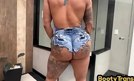 Bigbooty tattooed she lady fucked in ass by alpha male