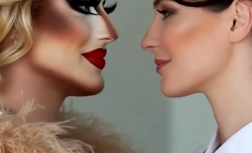 Drag Queen Kissing A Nurse