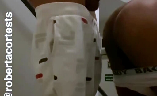 TS banging her neighbor on the stairs